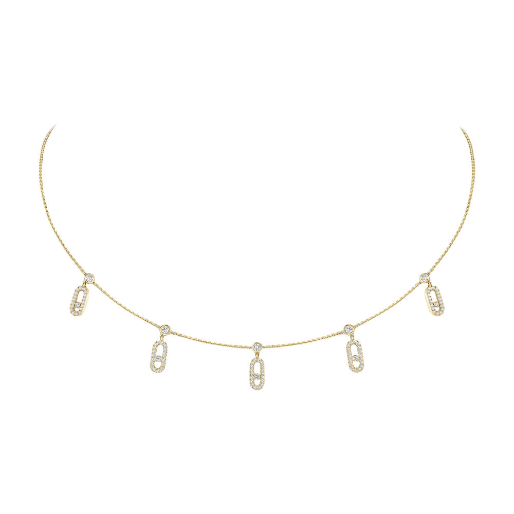 Egilrun 14K Gold Paperclip Choker Necklace