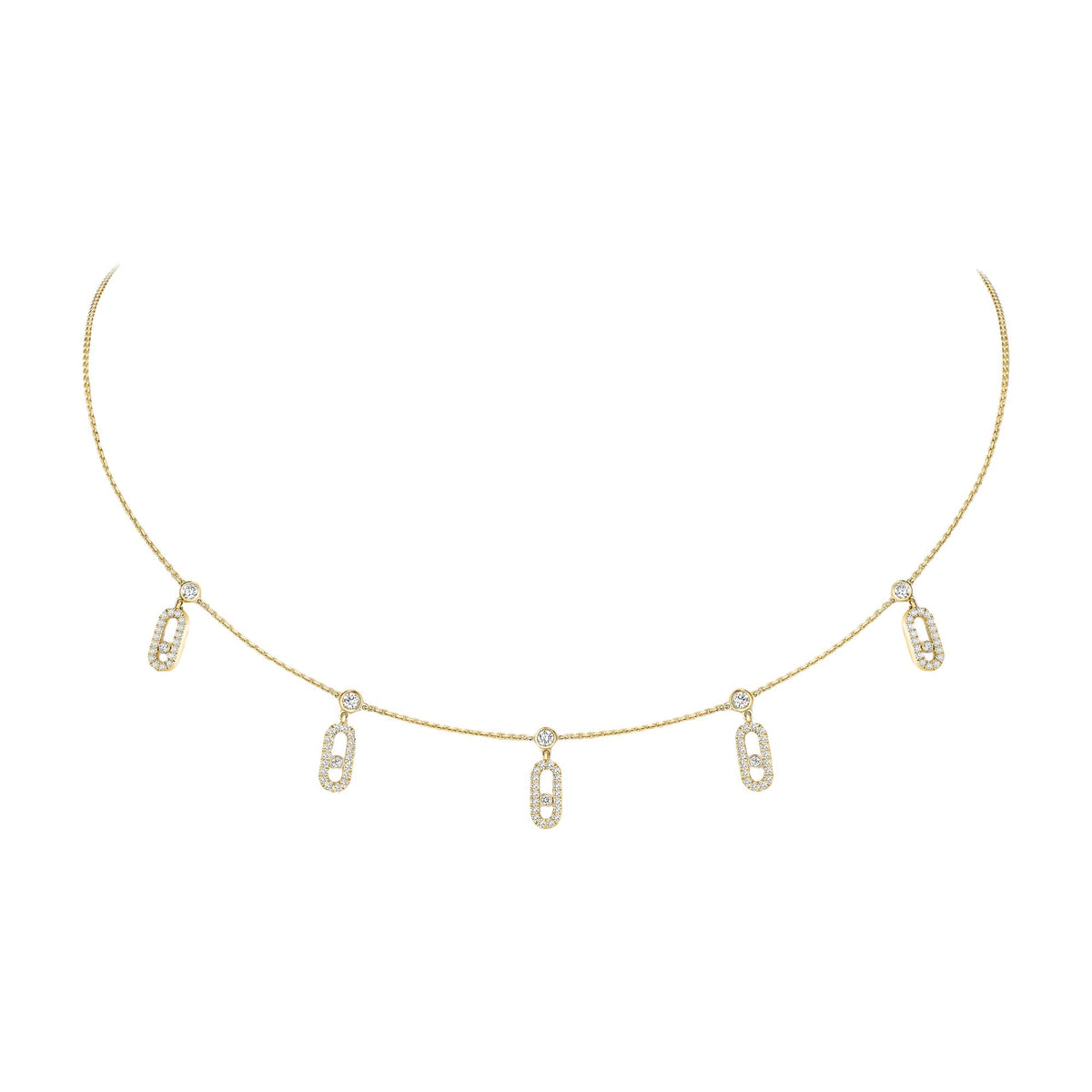 Egilrun 14K Gold Paperclip Choker Necklace