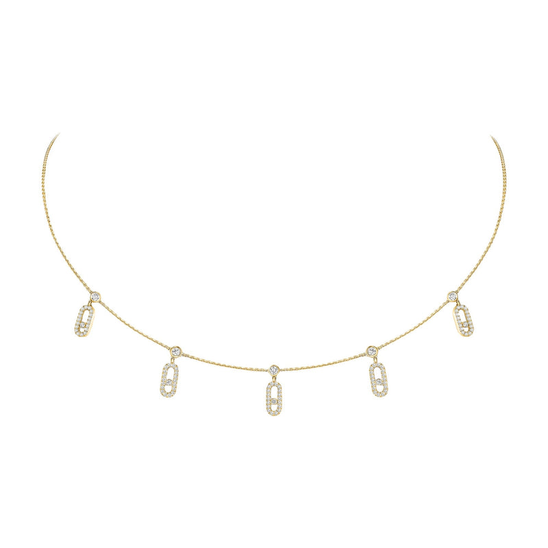 Egilrun 14K Gold Paperclip Choker Necklace