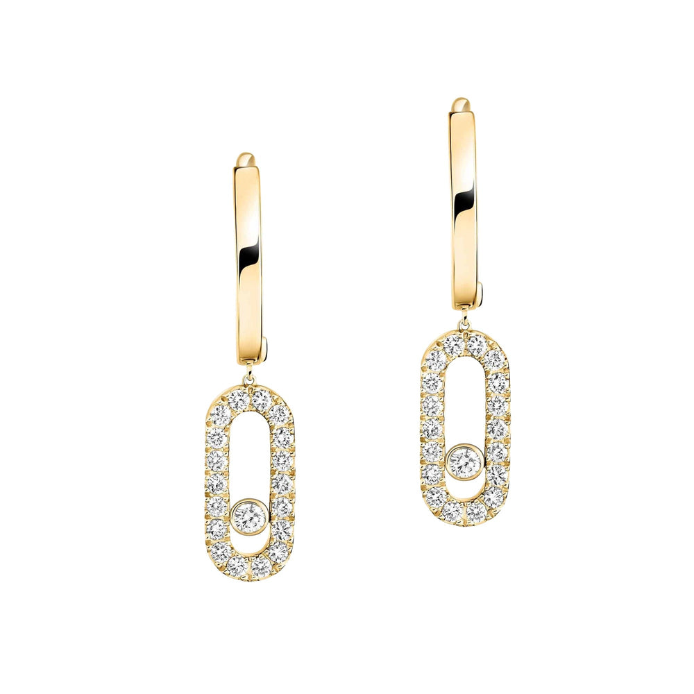 Egilrun 14K Gold Paperclip Drop Earrings
