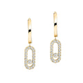 Egilrun 14K Gold Paperclip Drop Earrings