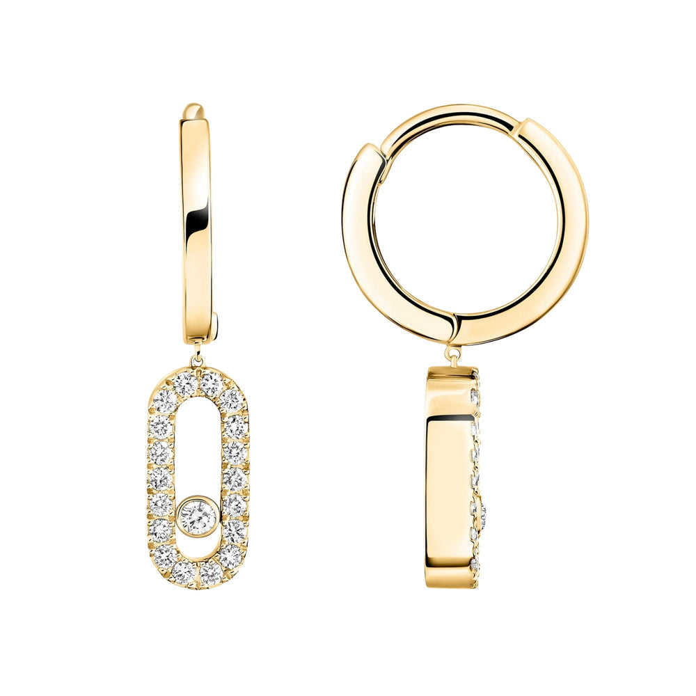 Egilrun 14K Gold Paperclip Drop Earrings