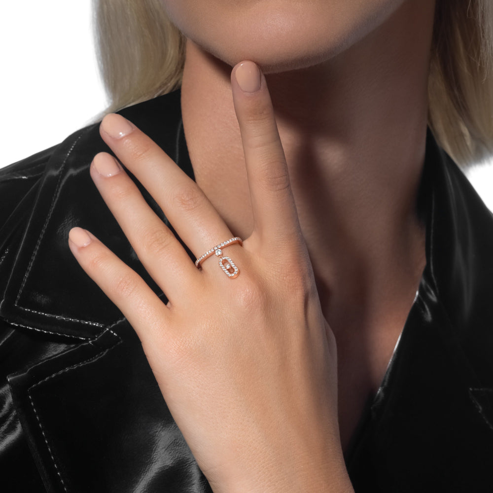 Egilrun 14K Gold Paperclip Ring