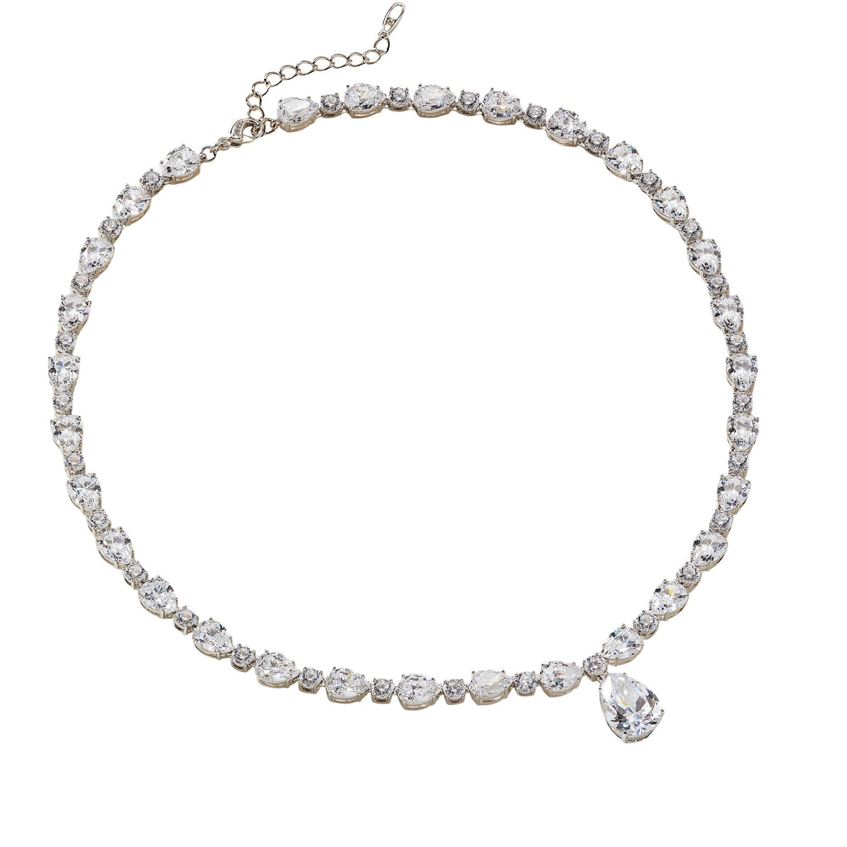 Églantine White Teardrop Necklace