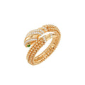 Eilrun 14K Champagne Gold Snake Open Ring