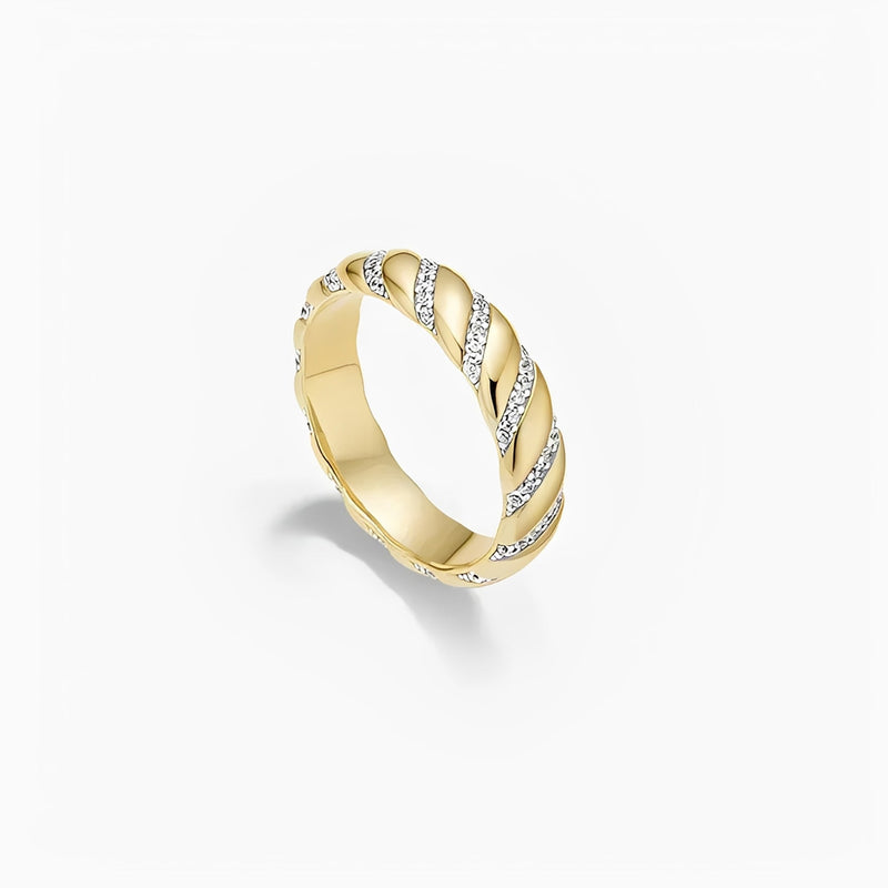 Élancia Gold Twists Ring