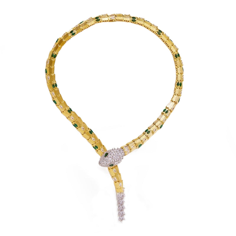 Éléonore 14K Gold Snake Necklace