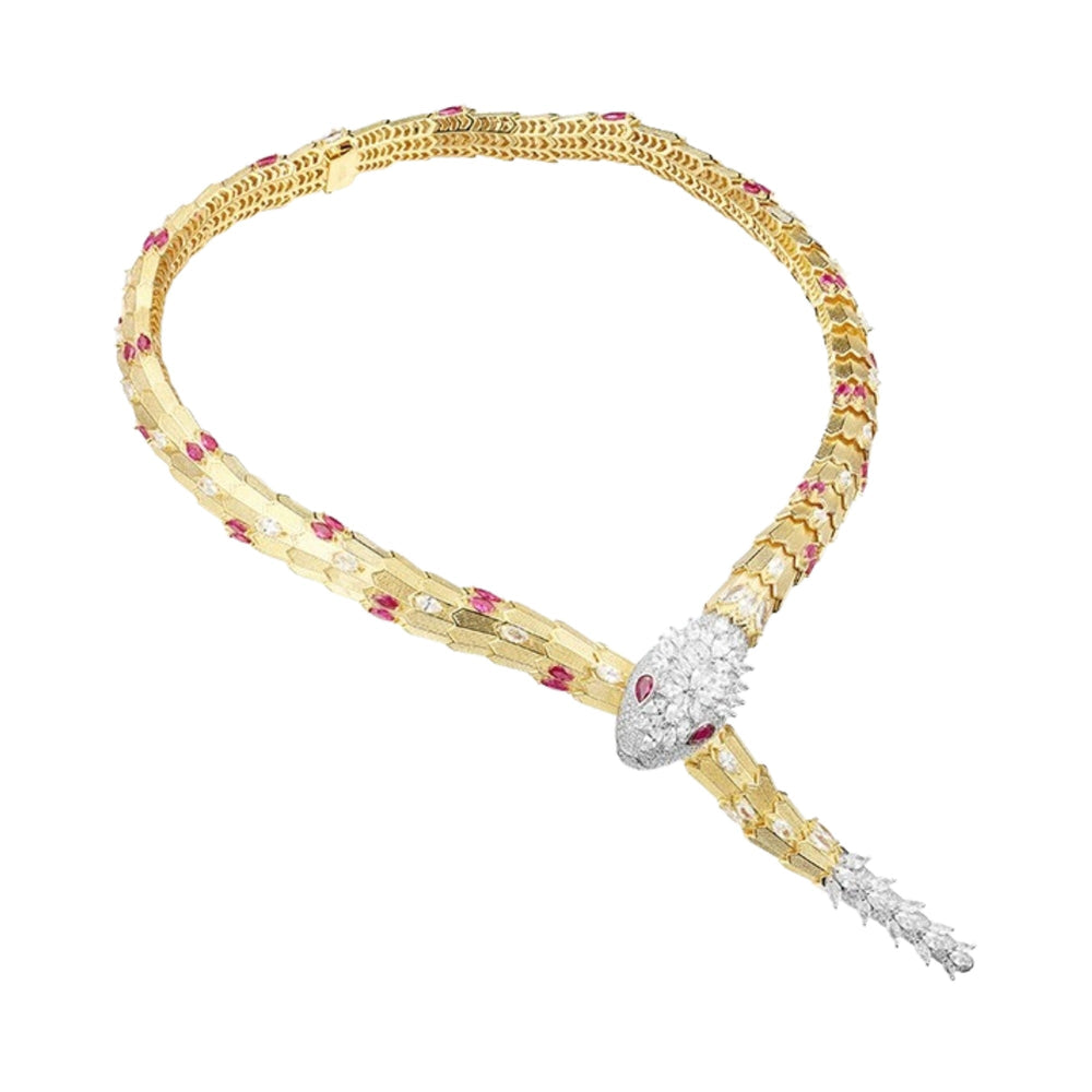 Éléonore 14K Gold Snake Necklace