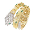 Éléonore 14K Gold Snake Open Bangle