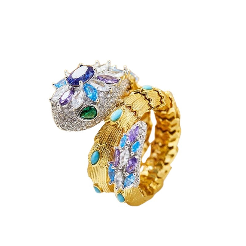 Éléonore 14K Gold Snake Open Ring