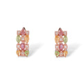 Élise Tourmaline Rose Gold Hoop Earrings
