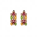 Élise Tourmaline Rose Gold Hoop Earrings