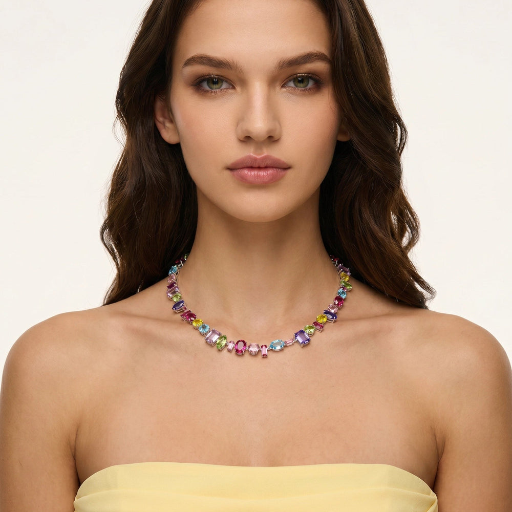 Élita Multicolor Multi-Shape Necklace