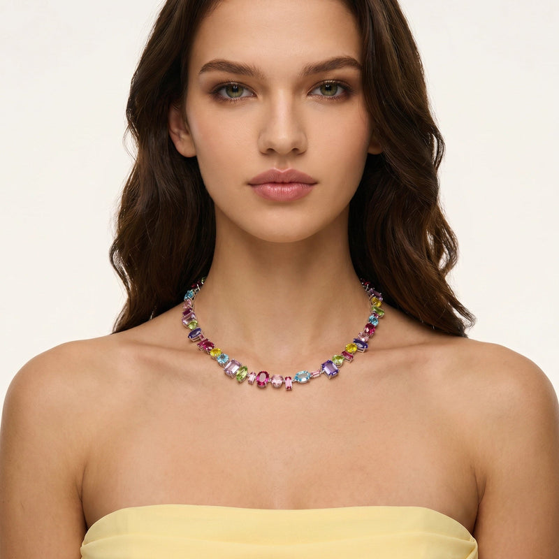 Élita Multicolor Multi-Shape Necklace