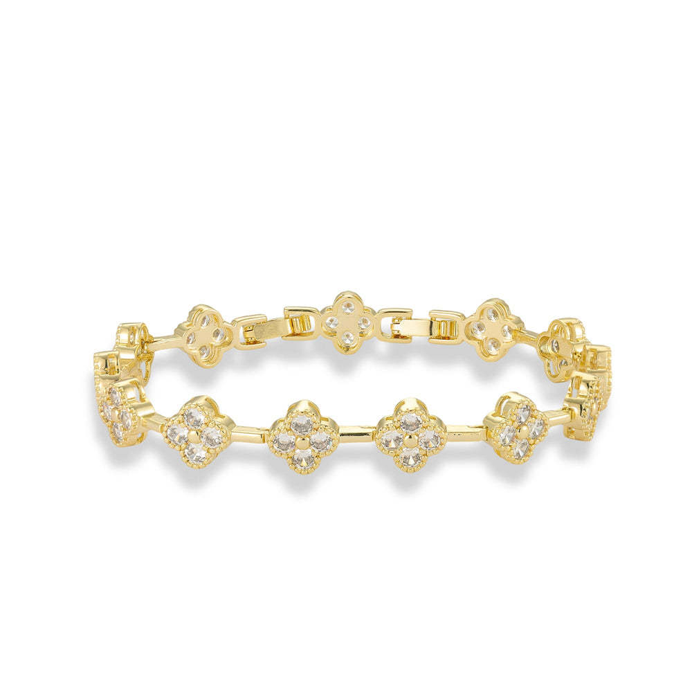 Elke 14K Gold Trèfle Bracelet