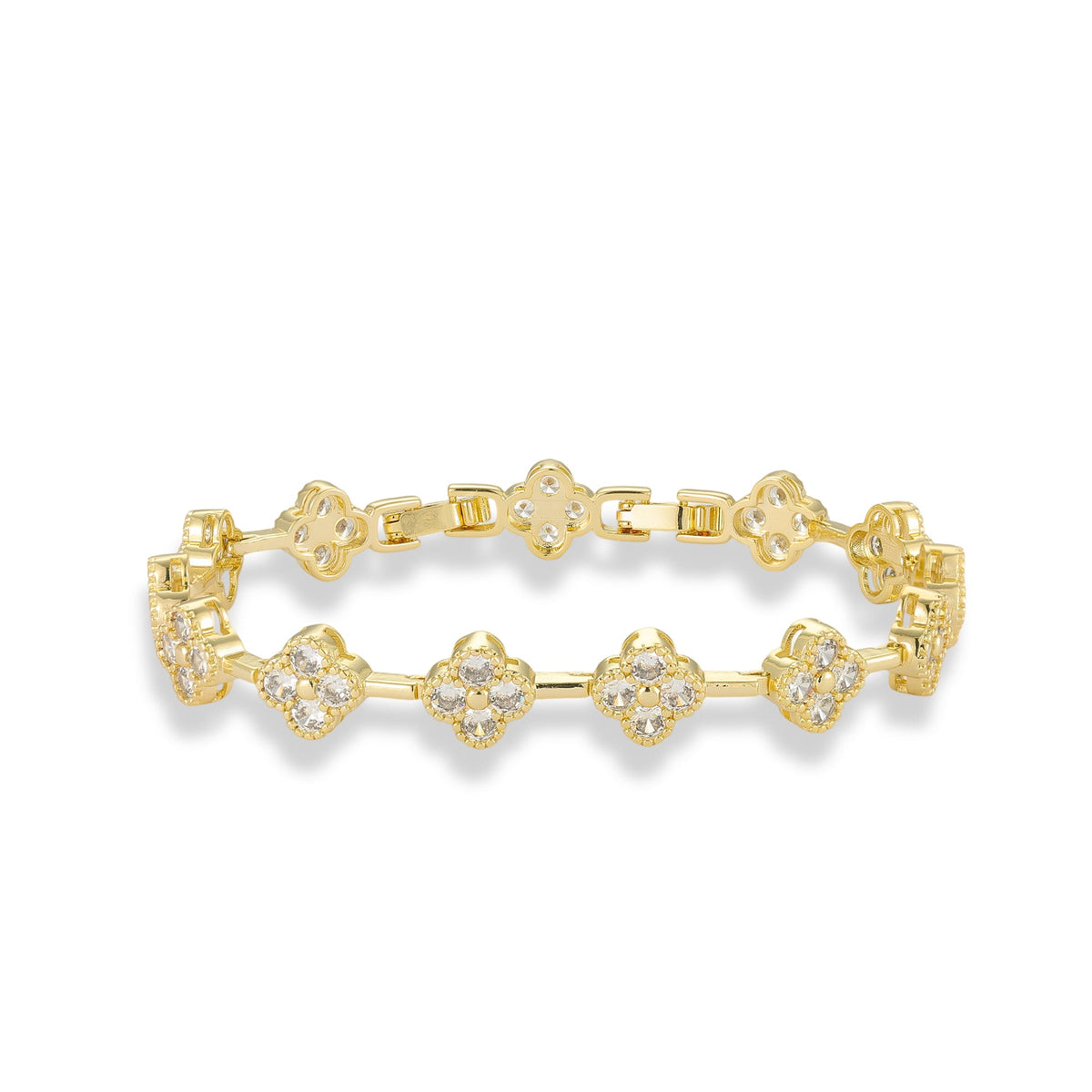 Elke 14K Gold Trèfle Bracelet