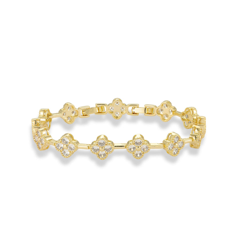 Elke 14K Gold Trèfle Bracelet