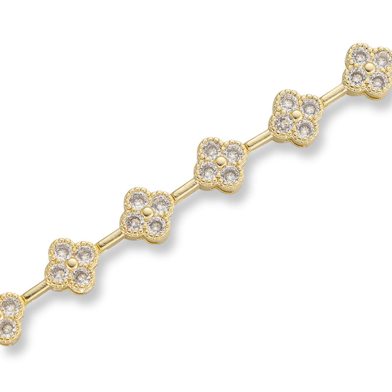 Elke 14K Gold Trèfle Bracelet