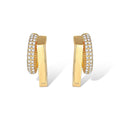 Élodie 18K Gold Round Earrings