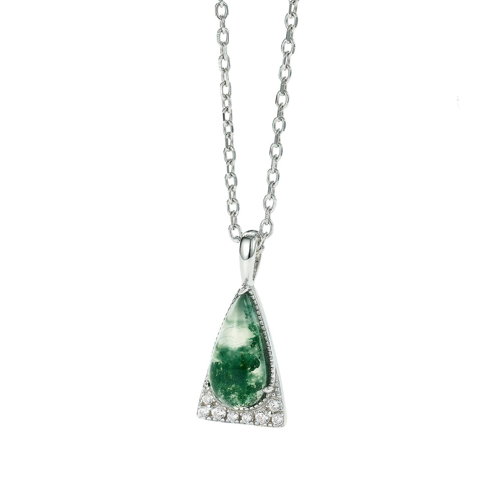 Éloïse Moss Green Teardrop Necklace