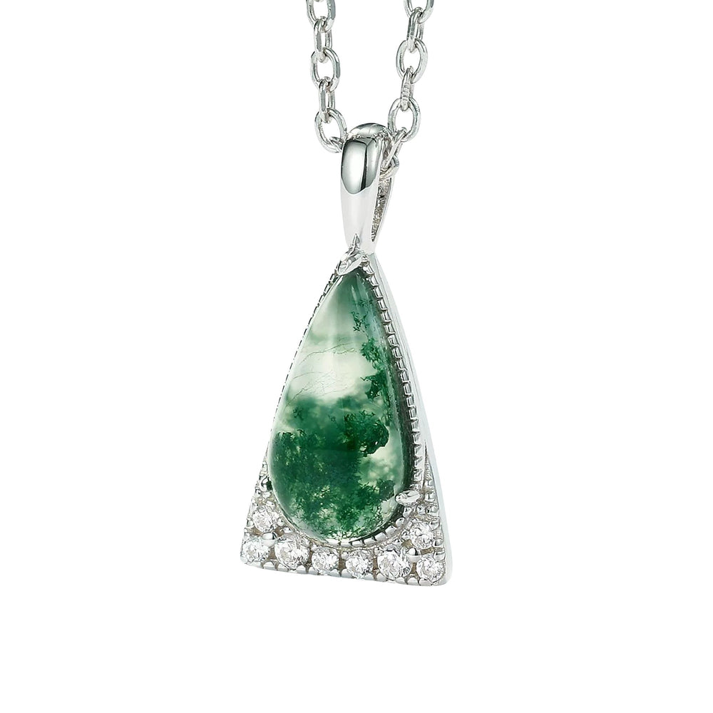Éloïse Moss Green Teardrop Necklace