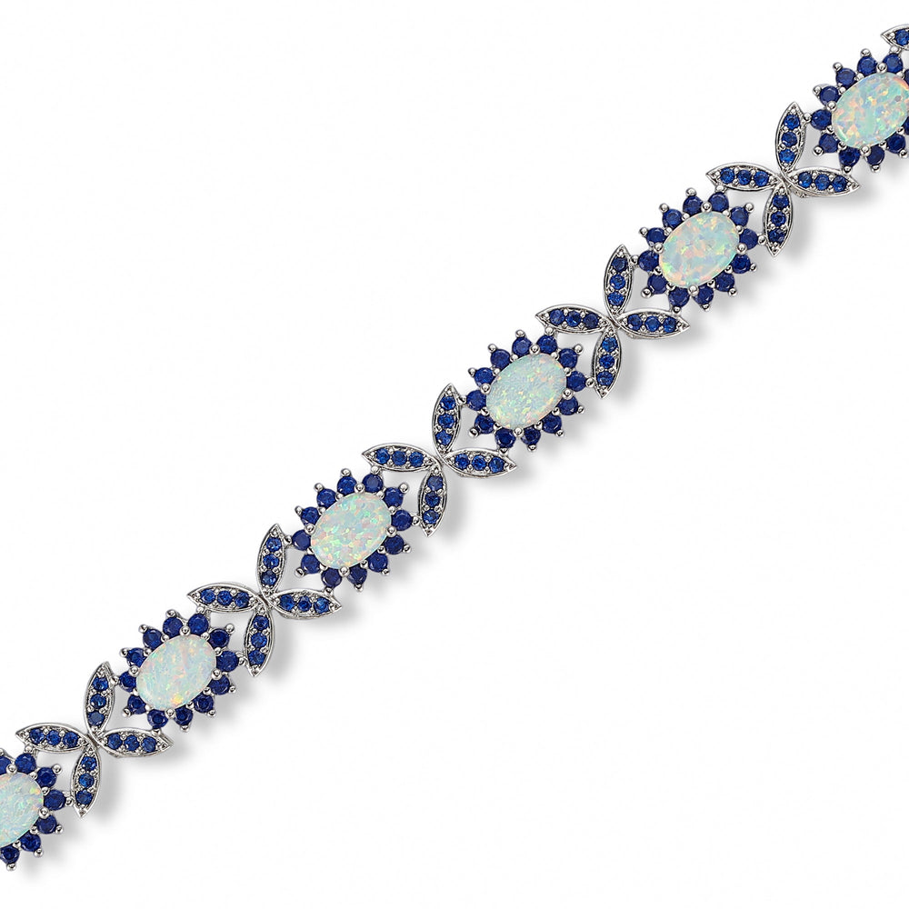 Elvira White Opal Butterfly Bracelet