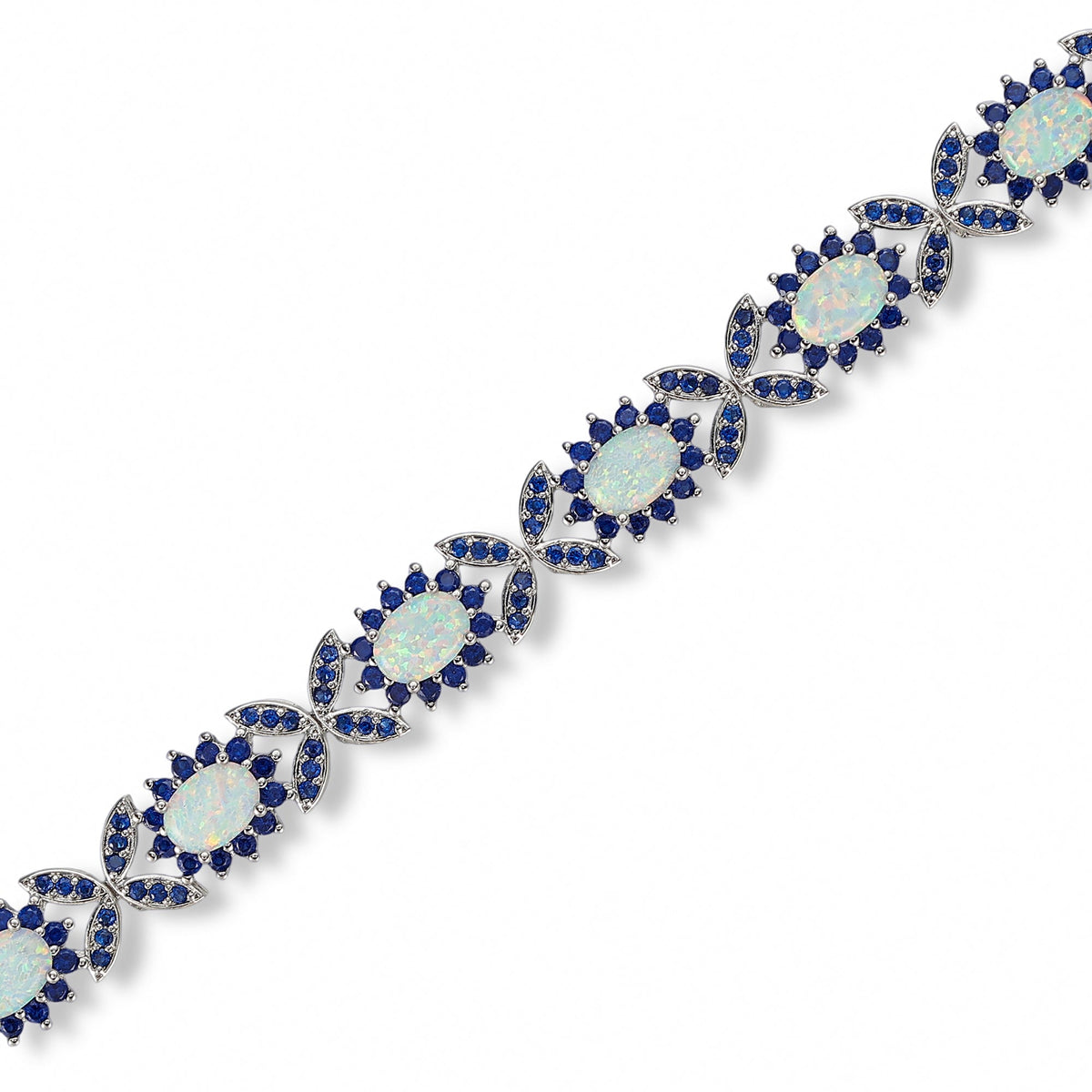 Elvira White Opal Butterfly Bracelet