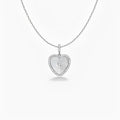 Émaillé White Shell Heart Necklace