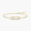 Brinhild 14K Gold Paperclip Bracelet