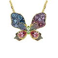 Emilia Multicolor Butterfly Necklace