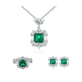 Éoleine Green Square Jewelry 3-Piece Set