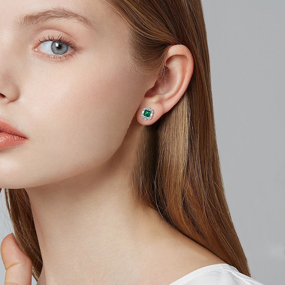Éoleine Green Square Jewelry 3-Piece Set