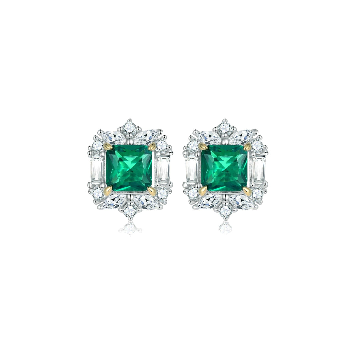 Éoleine Green Square Jewelry 3-Piece Set