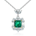 Éoleine Green Square Necklace