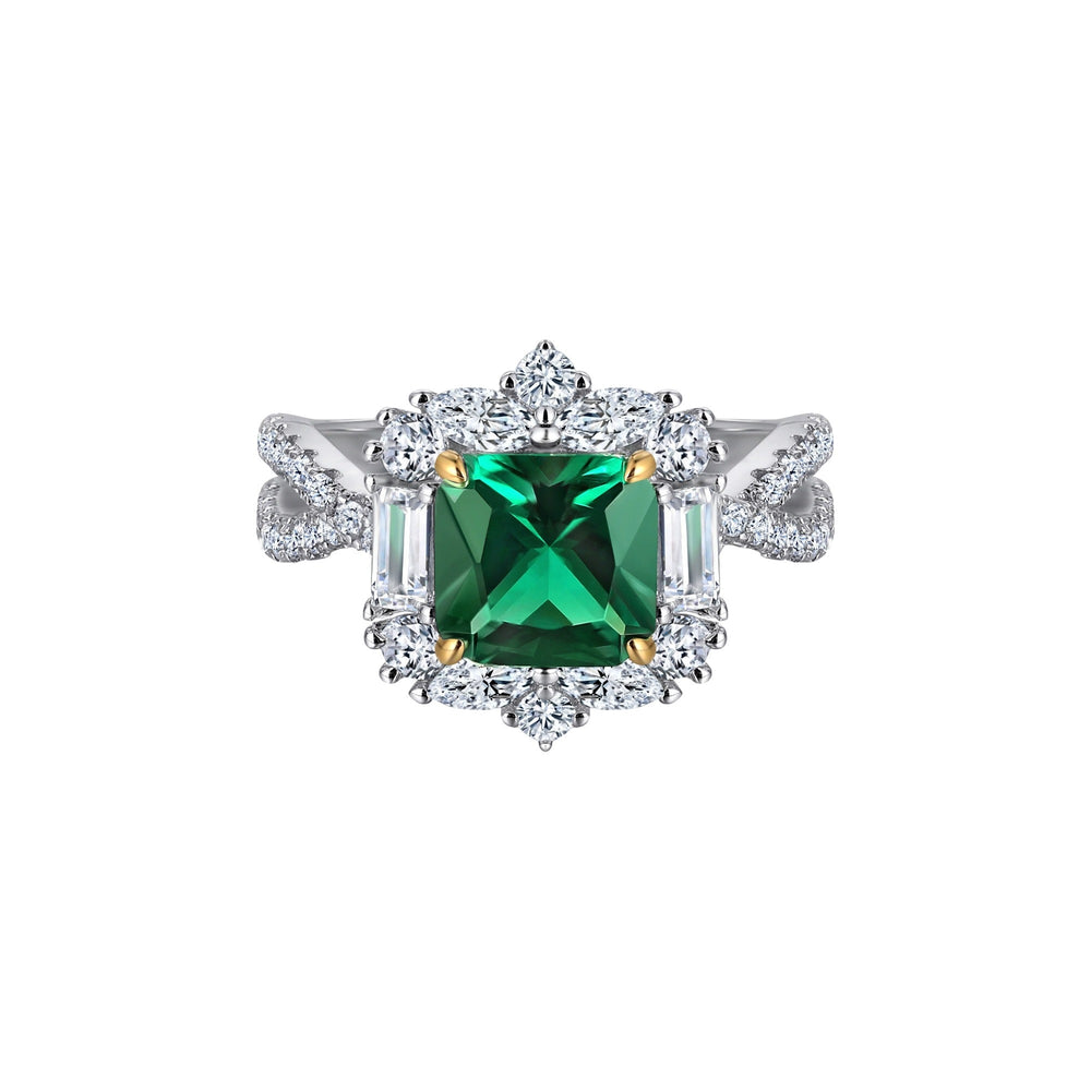 Éoleine Green Square Ring