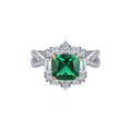 Éoleine Green Square Ring