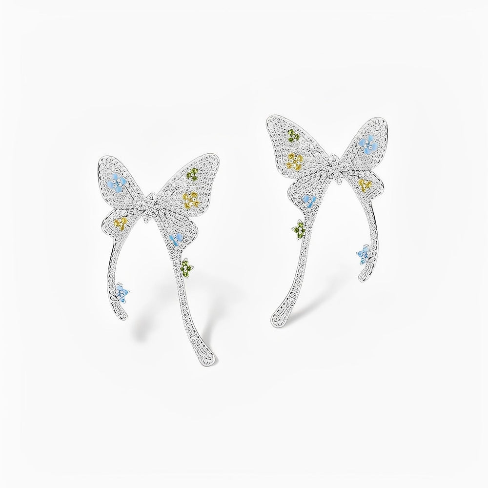 Épais Multicolor Butterfly Earrings