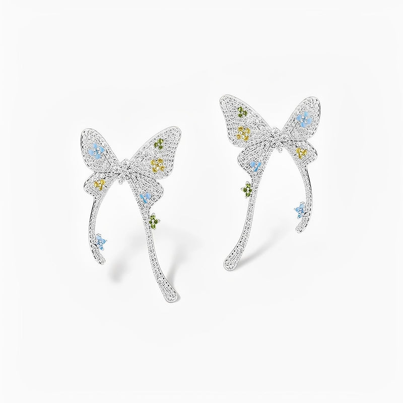 Épais Multicolor Butterfly Earrings