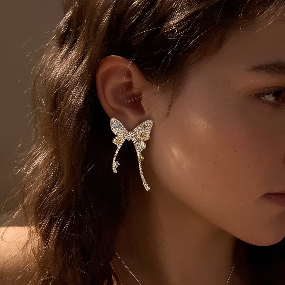Épais Multicolor Butterfly Earrings
