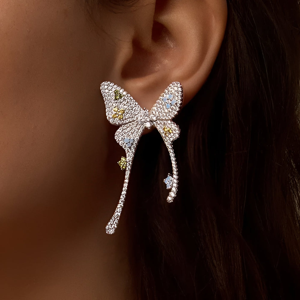 Épais Multicolor Butterfly Earrings