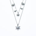 Épanoui White Snowflake Layer Necklace