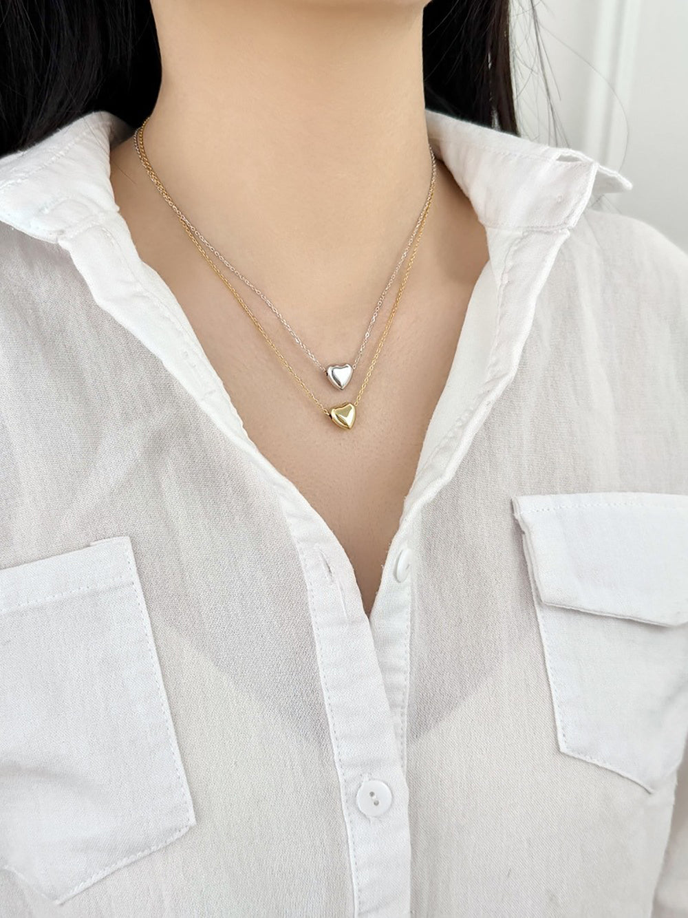 Erhild 18K Gold Heart Necklace