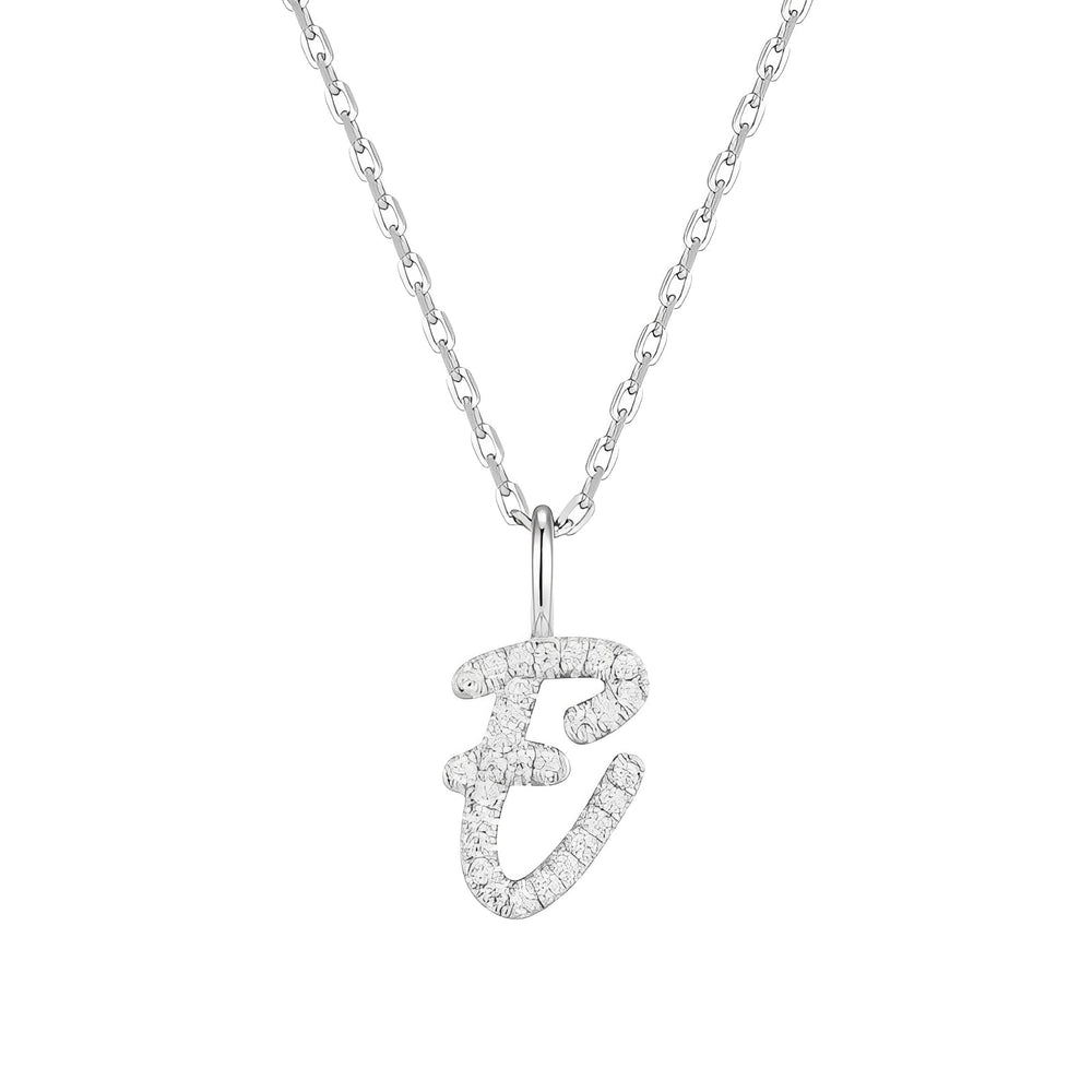 Érica White Initial Letter Necklace