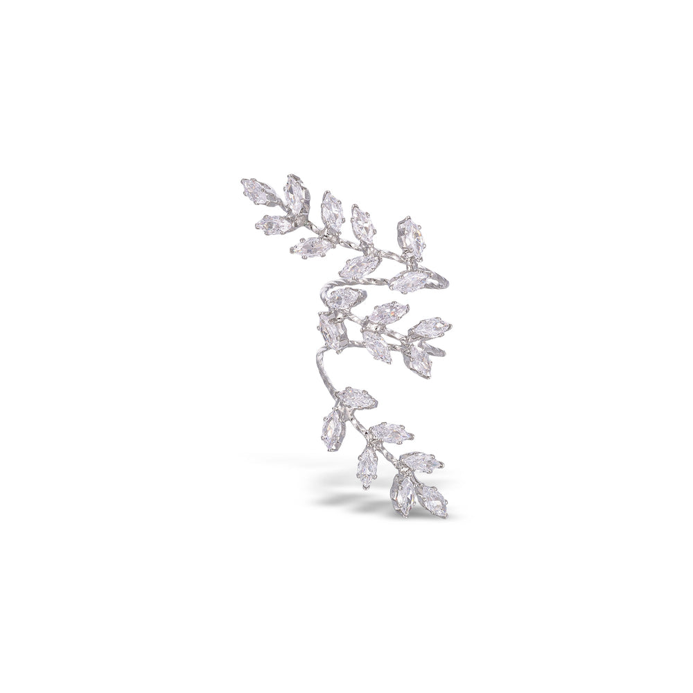 Ernestine White Vine Open Ring