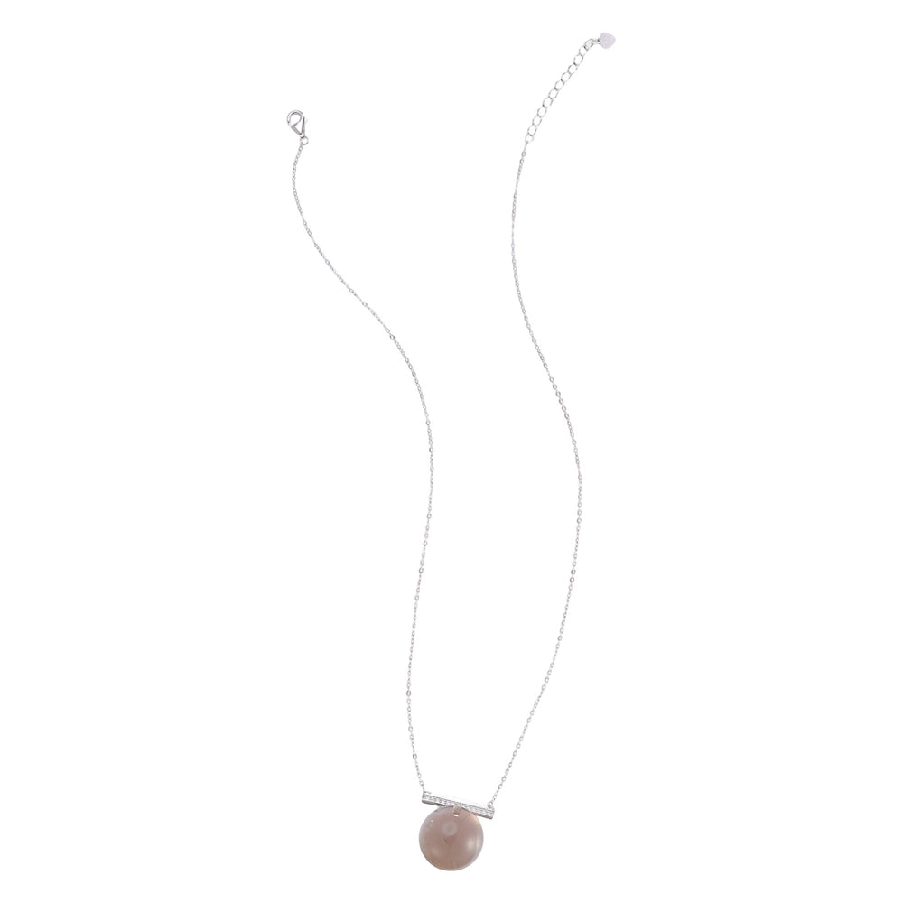 Erswind Spherical Smoky Quartz Necklace