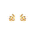 Estella 14K Gold Comma Stud Earrings