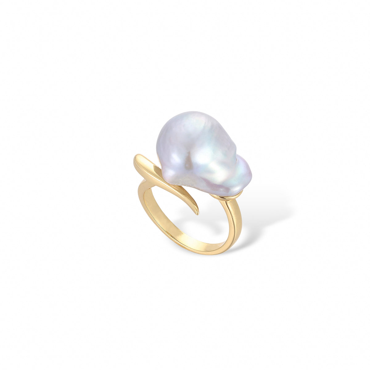 Éternité Baroque Iridescent Pearl Open Ring