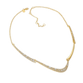 Étiennette 14K Gold Curved Necklace