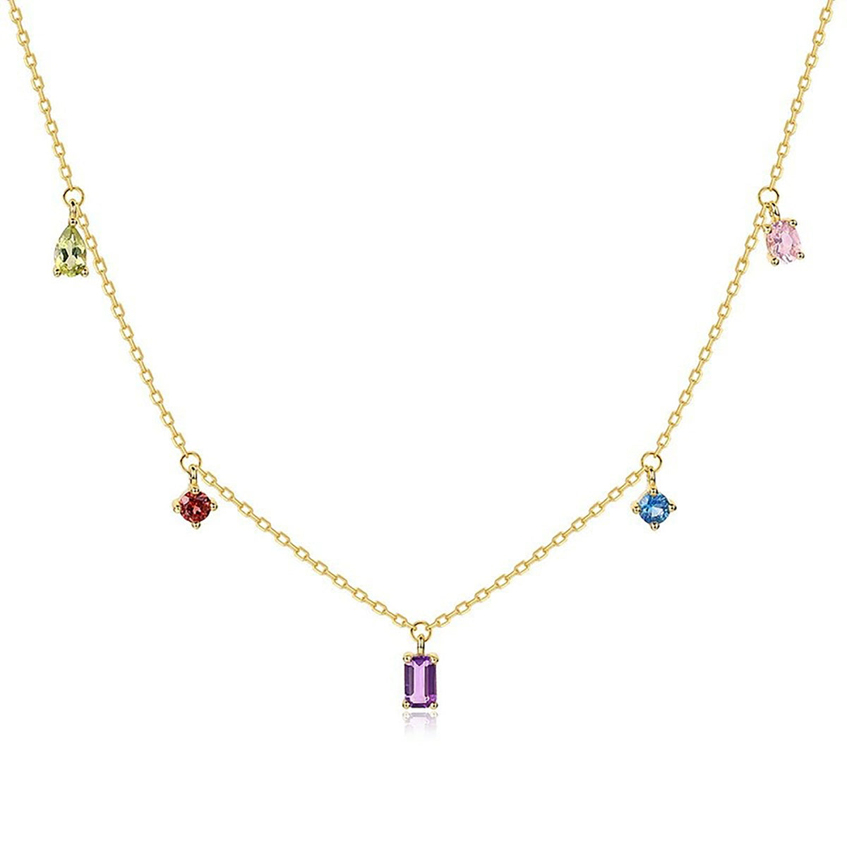 Eulalie Multicolor Fancy Shapes Necklace