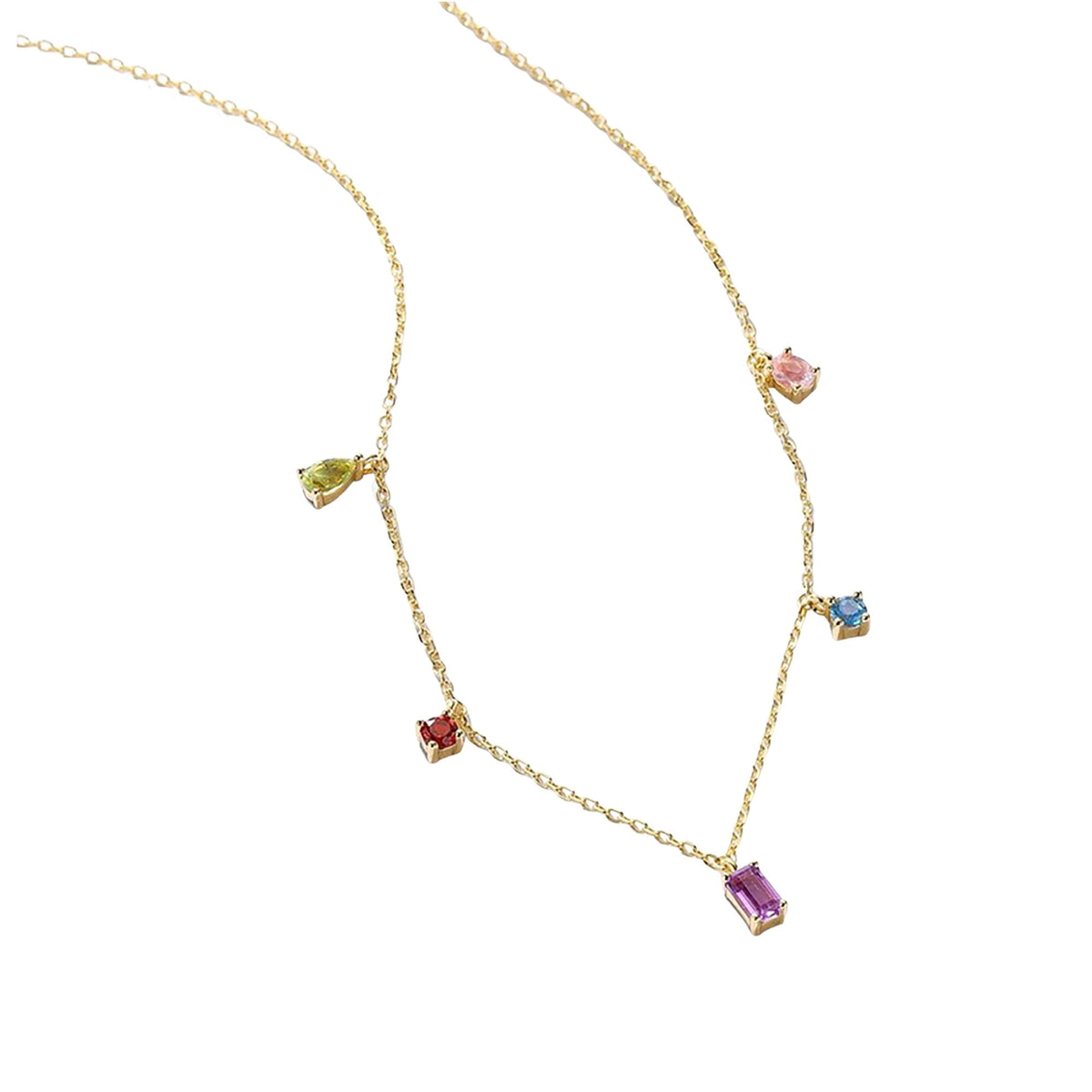 Eulalie Multicolor Fancy Shapes Necklace